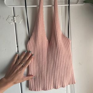 Ribbed Baby Pink top